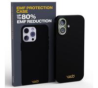 WAVEBLOCK EMF Protection Silicone iPhone Case Compatible with iPhone 17, Radiation Blocker, 5G Shield Reduction, Lightweight, USA Patented and Tested in FCC Lab, Black