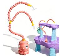 Wavecover Rechargeable Octopus Water Table Pump, High Flow up to 8L/min, Compatible with Most Water Tables, for Kids Sand and Water Play, 6000mAh