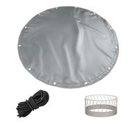 Wavecover Round Tarpaulin to Cover Sheep Ring Feeder Keep Hay Bale Dry