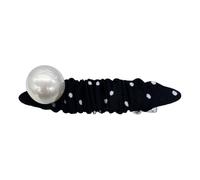 Waved Pattern Hair Clip with Pearls Detail for a Sophisticated Look Traditional Folkdance Dot Hair Clip