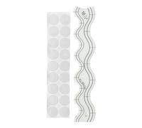 Waved Shaped Quilting Templates Ruler Tool Clear Acrylic Quilting Rulers For Sewing Machine Patchwork Sewing Splicing Rulers