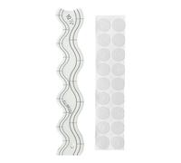 Waved Shaped Quilting Templates Ruler Tool Clear Acrylic Quilting Rulers For Sewing Machine Patchwork Sewing Splicing Acrylic Ruler For Patchwork