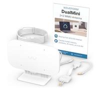 Waveform DualMini: Low-Profile 2x2 MIMO Window Antenna Kit | Omnidirectional 4G/5G Routers & Hotspots | for Netgear M5 & M6, Vodafone, Three | Homes and RVs | 10’ SMA Cable, TS9 Adapters, Window Entry