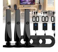 Wavemax TV Antenna 2025 for Smart Indoor, Wave Max Antenna 2025 Without Cable, Flexiwave Signal Booster Indoor for Local Channelsdigital HD Long Range, Portable Suction Cup Plug Play(3PCS)
