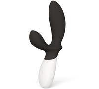 WaveMotion Prostate Massager with Dual Motors and 12 Modes - Black, Size 9.1 cm x 4.2 cm x 19.6 cm, Color Black