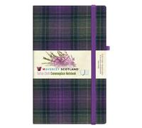 Waverley Heather Large Tartan Notebook (plain/lined alternately.hardback, 210x130mm): Waverley Scotland Commonplace Notebooks