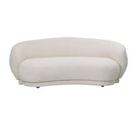 Waverley Sofa - Cream Boucle Fabric - Curved - 2 Seater