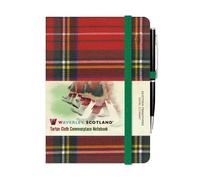 Waverley Tartan Cloth Commonplace Notebooks: Royal Stewart Tartan Cloth Mini Notebook with Pen: 83
