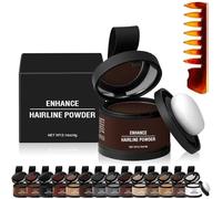 Waverloo Magic Root Cover Up, Waverlo Magic Root Cover Up, Waverly Magic Root Cover Up, Hairline Powder Instantly Conceals Hair Loss, Stain-Proof 48 Hour Formula (#06 Dark Brown)
