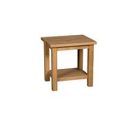 Waverly Oak Small Side Table in Light Oak Finish Solid Wooden Coffee Table for Living Room Bedside Table for Keeping Lamp Photo Frames and Telephone