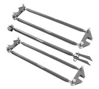Waverspeed Parallel 4 Link Suspension Kit Universal 5 Bars Classic Car Rat Rod Mounts Weld On 4 Link 1.25" x 24" Bars