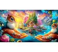 waves 1000-Piece Jigsaw Puzzle Old Kids Birthday Presents Challenging & Brainteasing 75x50cm/1000pcs