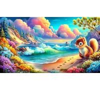 waves 1000 Piece Jigsaw Puzzles 100% Recycled Cardboard Challenging Puzzle Games 38x26cm/1000pcs