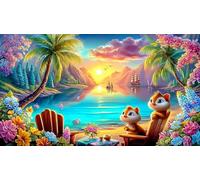 waves 1000 Pieces Jigsaw Puzzles for Kid Toys Classic Educational Games 38x26cm/1000pcs