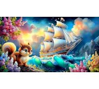 waves 1000Pc Jigsaw Puzzle for Age 12 Years Kids Challenging & Brainteasing 38x26cm/1000pcs