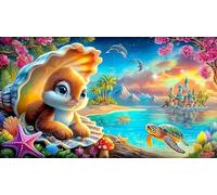 waves 1000Pc Jigsaw Puzzles Old Kids Birthday Presents 100% Recycled Cardboard 75x50cm/1000pcs