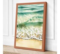 Waves at Tide Coastal Canvas Wall Art Print 30x20 Inch (76 x 51 cm)