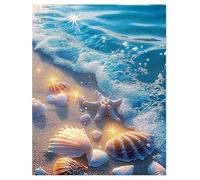 Waves Beaches Shells 120 Piece Jigsaw Puzzles for Adults Colourful Fun Challenging & Brainteasing Educational Learning Gift Present for Children Boys Girls 120 Piece Puzzle for Adults