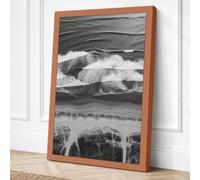Waves Breaking Coastal Canvas Wall Art Print 30x20 Inch
