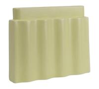 Waves Clay Vase Pale yellow one size