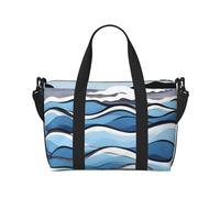 Waves Lapping At The Rocks Hand Travel Bag. For Men And Women. Durable Material And Stylish Design, Suitable For Business And Leisure Travel., Black, One Size