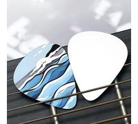 Waves lapping at the rocks Patterned guitar pick set - (thin/medium/thick), widely compatible with all kinds of stringed instruments,