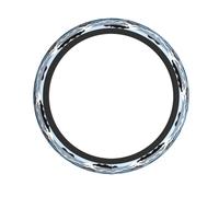 Waves lapping at the rocks Printed elastic steering wheel cover Durable, soft and thick, suitable for cars, SUVs and trucks, etc.