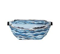 Waves Lapping At The Rocks Running Waist Pack-No-Bounce Phone Holder for Gym, Waterproof Crossbody Bum Bag with Adjustable Strap