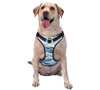 Waves Lapping at The Rocks Small Printed pet Traction Vest - Suitable for Dog Walking, Hiking and Outdoor Adventures,