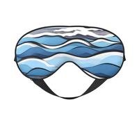 Waves Lapping at The Rocks Soft Eye Mask. Unisex, Comfortable and Breathable, Suitable for Daily Rest. Helps You Quickly Enter Deep Sleep.