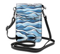 Waves lapping at the rocks This microfiber leather pouch features multiple pockets, making it perfect for everyday outings.