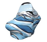 Waves lapping at The rocks Versatile full-print Stroller Chair Cover/Nursing Cover, specially designed for your baby