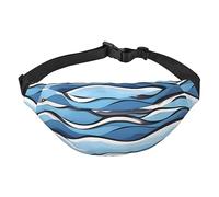 Waves Lapping At The Rocks Waist Bag. Lightweight And Waterproof, Suitable For Travel And Daily Use, Fashionable Design, For Men And Women.