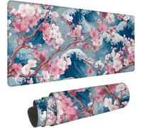 Waves Mouse Mat Large Desk Mat, XXL Gaming Mouse Pad 800x400mm 0-z202