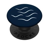 Waves or Birds? A Minimalist Sea Illusion PopSockets Adhesive PopGrip