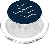 Waves or Birds? A Minimalist Sea Illusion PopSockets PopGrip for MagSafe