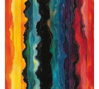 Waves Painted Peel and Stick Wallpaper 3D Printed Abstract Art for Boys Girls Teen Bedroom Living Room Kitchen Removable Decor Wall Mural Paper 17.3"x197"
