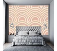 Waves Peel and Stick Wallpaper Modern Art Removable Stick On Contact Paper Fish Scale Self Adhesive Wallpaper for Living Room, Bedroom - Custom- Wall Decoration 100Cm(H) X140Cm(W)