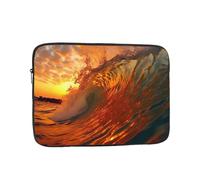 Waves Rolling In The Sea Patterned Laptop Sleeve Bag, 10-Inch Shockproof Laptop Sleeve, Slim Laptop Bag,...