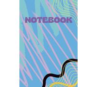 WAVES SERENITY-INSPIRED THEME DESIGN NOTEBOOK: Flowing Waves on Blue Background Themed Design Notepad Journal - 6 X 9 INCHES - 150 PAGES