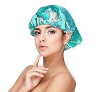 Waves Sketch Seagull Birds,Adult's Satin Sleeping Cap - Women's Elastic Sleep Bonnet, Adjustable Overnight Hair Cover
