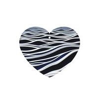 Waves Turbulent Pattern Car Air Fresheners 4 Pcs Heart Shape Hanging Aromatherapy Tablets Scented Fresheners For Bedroom Bathroom