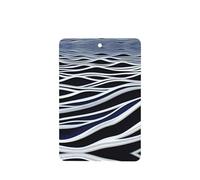 Waves Turbulent Pattern Car Air Fresheners 4 Pcs Rectangle Hanging Aromatherapy Tablets Scented Fresheners For Bedroom Bathroom