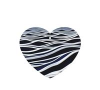 Waves Turbulent Pattern Car Air Fresheners 6 Pcs Heart Shape Hanging Aromatherapy Tablets Scented Fresheners For Bedroom Bathroom