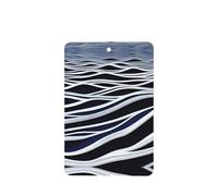 Waves Turbulent Pattern Car Air Fresheners 6 Pcs Rectangle Hanging Aromatherapy Tablets Scented Fresheners For Bedroom Bathroom