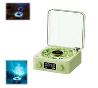 Waves Vinyl Bluetooth Speaker,Vintage Record Model Players with Adjustable Ambient Lights,Music Player with 4 Modes,Desktop Speaker for Bedroom Table Decor,Waves Speaker