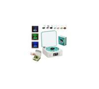 Waves Vinyl Bluetooth Speaker With Three Ambient Lights,The Waves Vinyl Player With Adjustable Light And Time,Small Record Player For Room Desk,Retro Vinyl Player Style Speaker