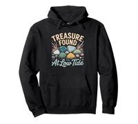 Waves Wash Up Sea Glass Coastal Treasure Low Tide Pullover Hoodie