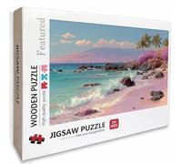 Waves Wooden Jigsaw Puzzles 39x28in, Landscape Jigsaw Puzzles 2000 Pieces for Adults with Box, Educational Challenging Game, Back Lettering Easy to Distinguish, Summer Gifts, Beautiful Decor, H-1642