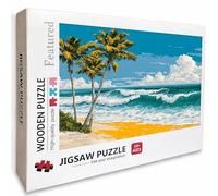 Waves Wooden Jigsaw Puzzles 70x41in, Tree Jigsaw Puzzles 6000 Pieces for Adults with Box, Educational Challenging Game, Back Lettering Easy to Distinguish, Summer Gifts, Beautiful Decoration, 8-9223